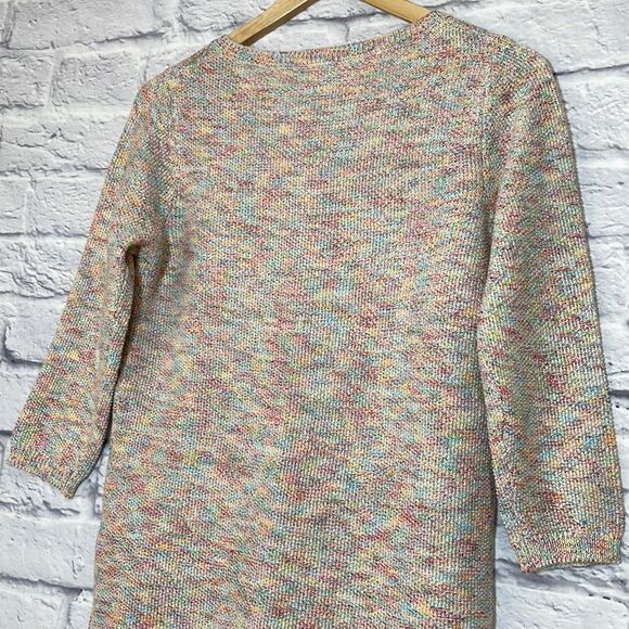 Ricki's V-Neck Curved Hem Pullover Sweater Space Dye Color Size Extra Small - Picture 7 of 15